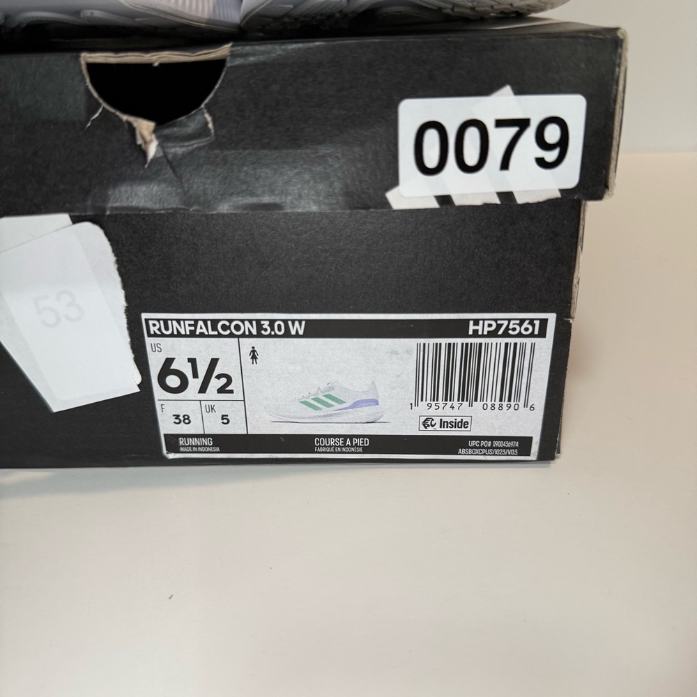 Adidas White Sneakers with Green Accents - Picture 8 of 9
